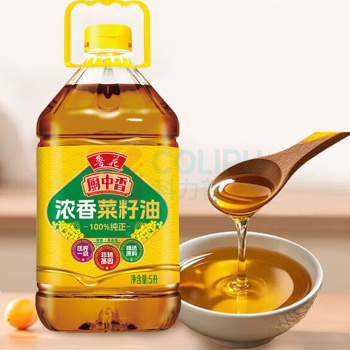 鲁花 厨中香浓香菜籽油 5L/桶 (非转基因)