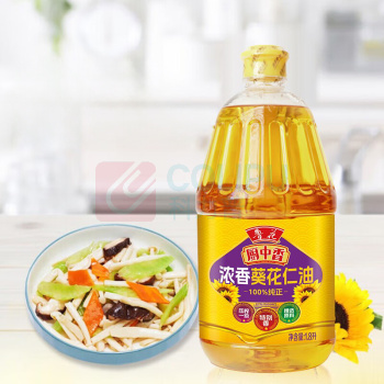 鲁花 厨中香浓香葵花仁油 1.8L/桶