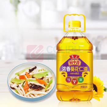 鲁花 厨中香浓香葵花仁油 4L/桶