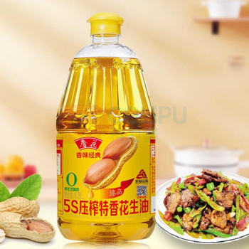 鲁花 香味经典5S压榨特香花生油 1.8L/桶