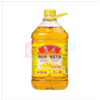鲁花 5S压榨一级花生油 4L