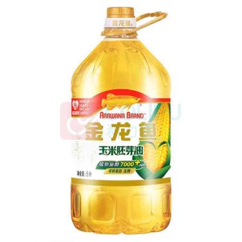 金龙鱼 非转基因压榨一级 玉米胚芽油 5L 新老包装随机发货