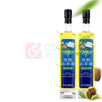 润心 有机生榨山茶油 500ml*2瓶/盒