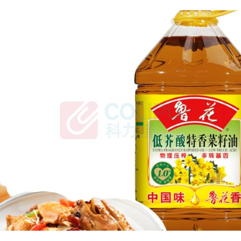 鲁花 低芥酸特香菜籽油 4L/桶 4桶/箱 (非转基因)