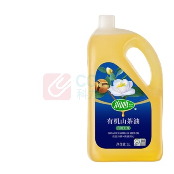 润心 生榨食用油有机山茶油 5L
