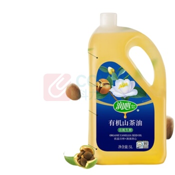 润心 生榨食用油有机山茶油 5L