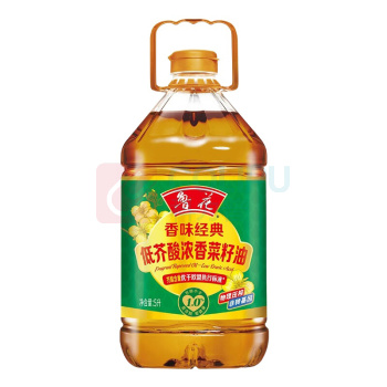 鲁花 香味经典低芥酸浓香菜籽油 5L