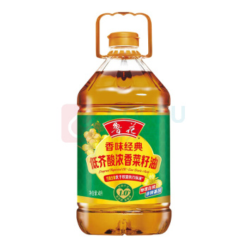 鲁花 香味经典低芥酸浓香菜籽油 4L