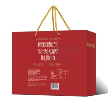 欧丽薇兰 Olivoila 特级初榨橄榄油 500ml*2瓶/盒 (红)