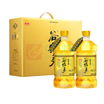 金龙鱼 双一万谷维多稻米油 1.8L*2/盒