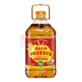 鲁花 食用油 小榨浓香菜籽油 5L