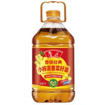 鲁花 食用油 香味经典 小榨浓香菜籽油 5L