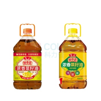 鲁花 食用油低芥酸非转基因压榨 【厨中香浓香】菜籽油 5L