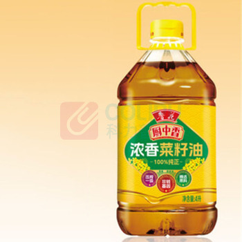 鲁花 食用油低芥酸非转基因压榨 【厨中香浓香】菜籽油 4L