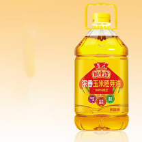 鲁花 食用油 厨中香浓香玉米胚芽油 4L