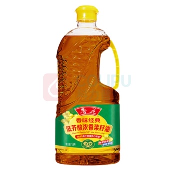 鲁花 食用油【香味经典浓香】 低芥酸 浓香菜籽油 1.6L