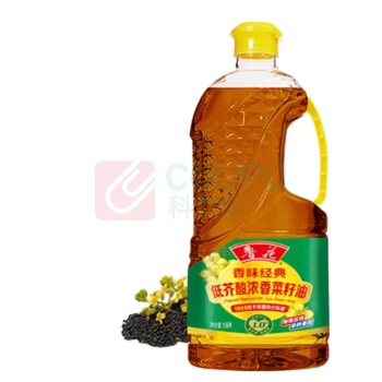 鲁花 食用油【香味经典浓香】 低芥酸 浓香菜籽油 1.6L