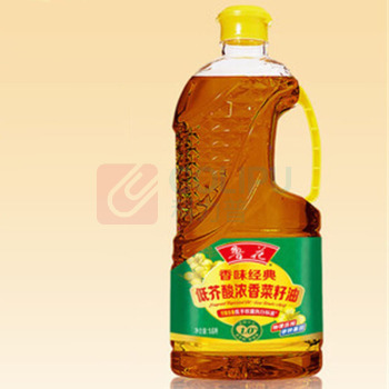 鲁花 食用油【香味经典浓香】 低芥酸 浓香菜籽油 1.6L