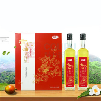 润心 有机油茶籽油红白礼盒 500ml*2瓶/盒