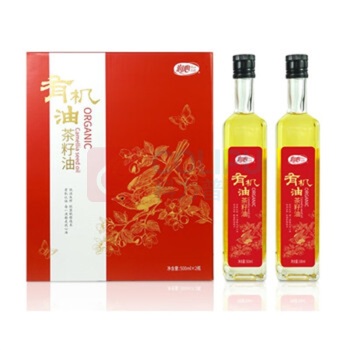 润心 有机油茶籽油红白礼盒 500ml*2瓶/盒