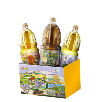 初萃 CHUCUI 健康食用油礼盒 菜籽油+葵花籽油+亚麻籽油 1.8L*3瓶
