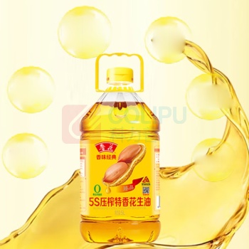 鲁花 香味经典5S压榨特香花生油 5L/桶