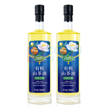 润心 有机山茶油礼盒装 750ml*2瓶/盒