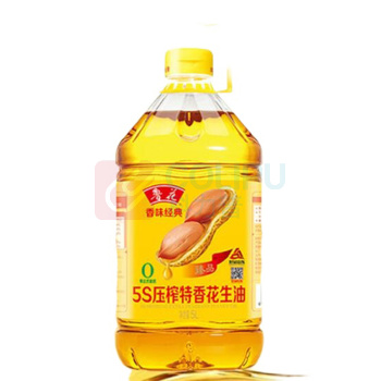 鲁花 香味经典 5S压榨 特香花生油 5L