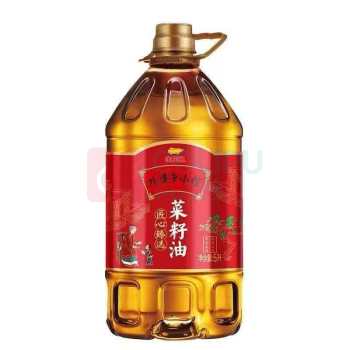 金龙鱼 食用油去腥提味增香 5L/桶 非转基因 外婆乡小榨匠心臻选菜籽油
