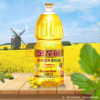 金龙鱼 非转压榨菜籽油 1.8L/桶
