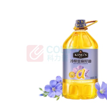 金龙鱼 KING'S 冷榨亚麻籽油 5L/桶