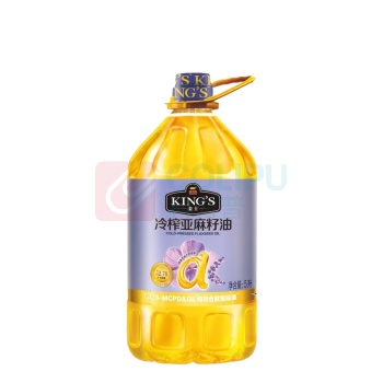 金龙鱼 KING'S 冷榨亚麻籽油 5L/桶