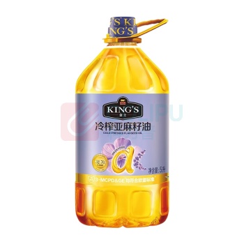 金龙鱼 KING'S 冷榨亚麻籽油 5L/桶
