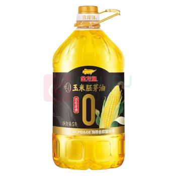 金龙鱼 悠态庄园 零反式脂肪玉米胚芽油非转基因 压榨 一级 5L