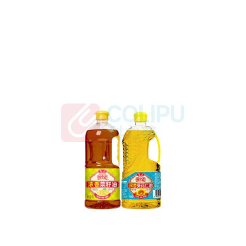 鲁花 浓韵臻品礼盒C 1.9L/盒 (鲁花 厨中香浓香菜籽油1L+鲁花 厨中香浓香葵花仁油 900ml)