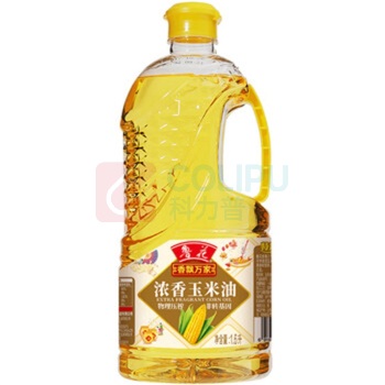 鲁花 食用油 香飘万家浓香玉米油 1.6L 物理压榨 非转基因
