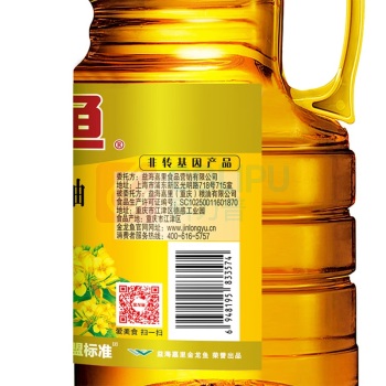金龙鱼 低芥酸臻香菜籽油 1.8L/桶 (非转基因)