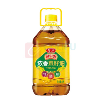 鲁花 浓香菜籽油食用油 厨中香 4L 低芥酸非转基因压榨