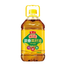 鲁花 浓香菜籽油食用油 厨中香 4L 低芥酸非转基因压榨