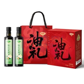 润心 纯正山茶油 礼盒装 500mL*2 (绿色)