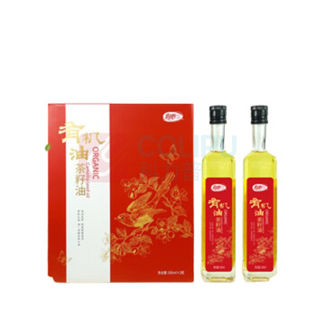 润心 有机茶籽油 红白礼盒 500mL*2 (红色)