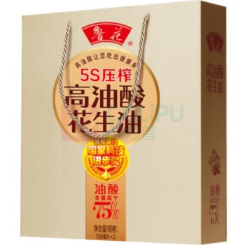 鲁花 高油酸花生油礼盒 CP005754 750ml*2