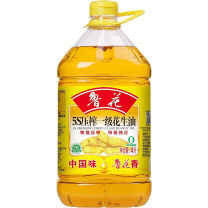 鲁花 5S压榨一级花生油 4L/桶
