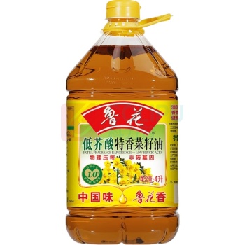 鲁花 低芥酸特香菜籽油 4L/桶 4桶/箱 (非转基因)