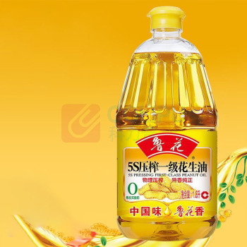 鲁花 5S压榨一级花生油 1.8L/桶 6桶/箱