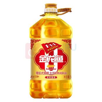 金龙鱼 食用油 非转基因 黄金比例零反式脂肪食用调和油 5L