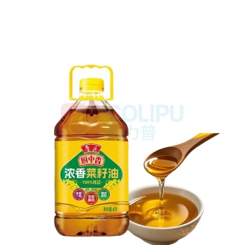 鲁花 低芥酸厨中香浓香菜籽油 4L/桶 (非转基因)