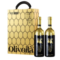 欧丽薇兰 Olivoila 高多酚特级初榨橄榄油 750ml*2瓶/盒