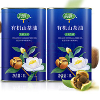 润心 有机生榨山茶油 1L*2