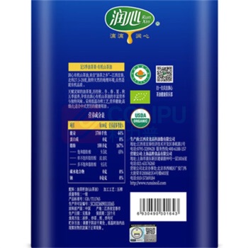 润心 有机生榨山茶油铁罐 3L (铁罐装)